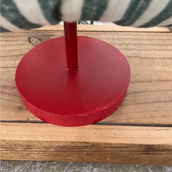 CHRISTMAS TREE GREEN STRIPED PADDED CLOTH TREE NEW - Picture 6 of 6